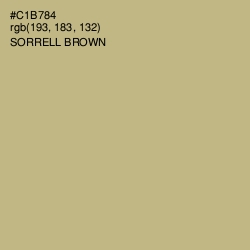 #C1B784 - Sorrell Brown Color Image